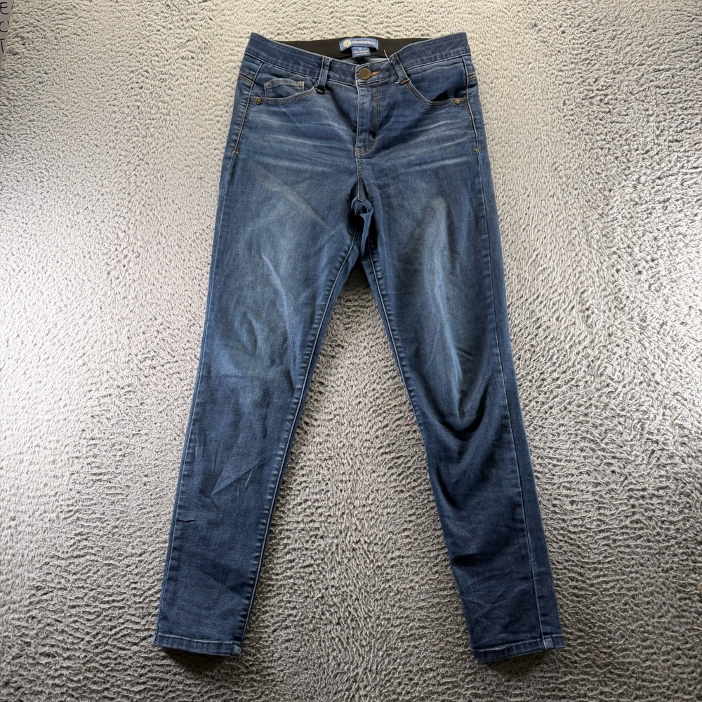 Democracy Ab Solution Jeans Womens 6 Blue Cotton Denim Skinny Faded Workwear